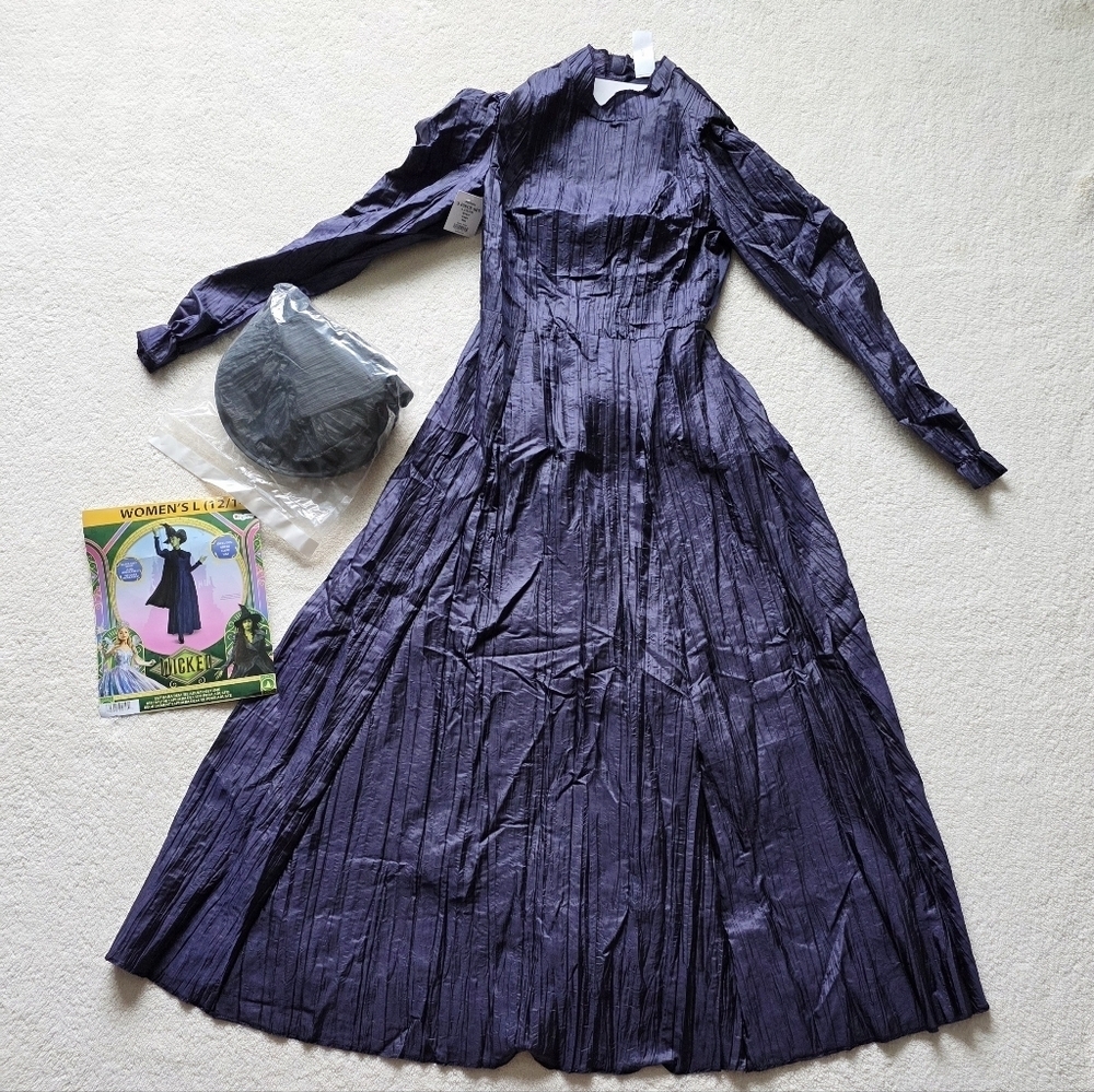 New Wicked for good Elphaba Deluxe Adult Costume Costume, cosplay dress, L 12/14 - Picture 8 of 9